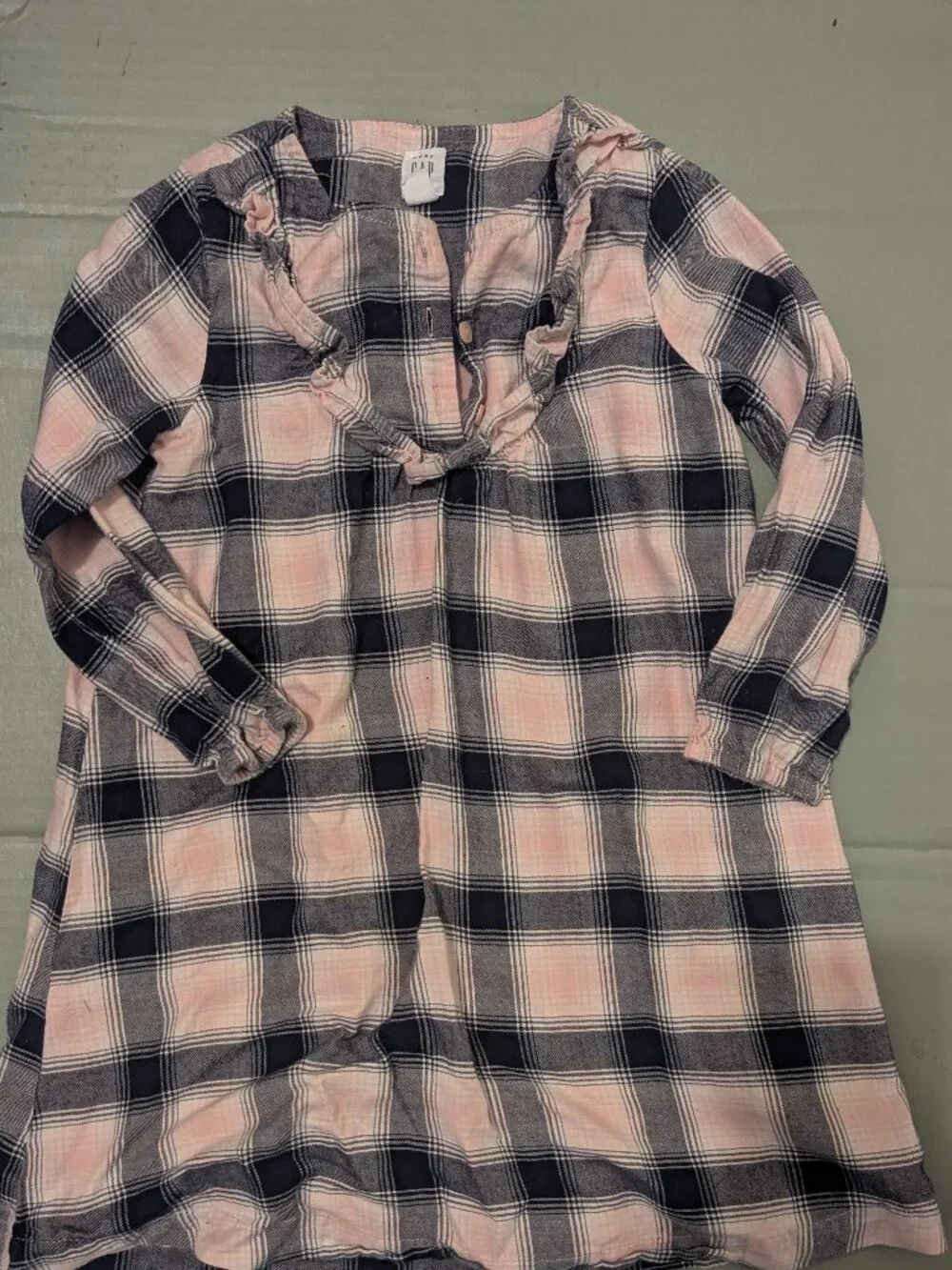 Gap Pink Plaid Girls Dress